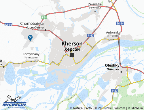 Mappa MICHELIN Cherson - ViaMichelin