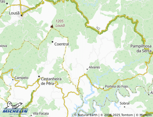MICHELIN Amioso Cimeiro map - ViaMichelin