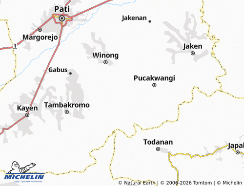 Carte MICHELIN Karangwotan - ViaMichelin