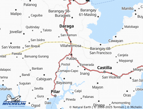 MICHELIN Putiao map - ViaMichelin