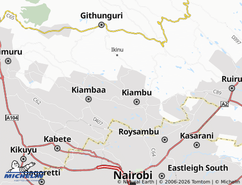 MICHELIN Ndumberi map - ViaMichelin