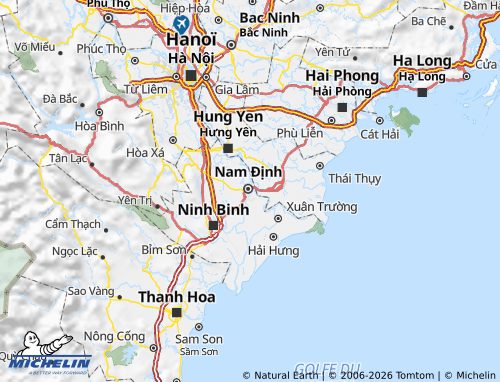 MICHELIN Nam Dinh map - ViaMichelin