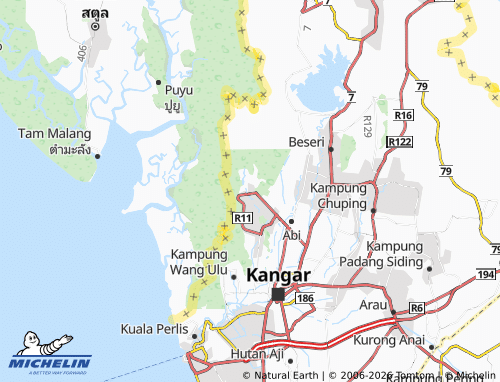 MICHELIN-Landkarte Kurong Batang - ViaMichelin