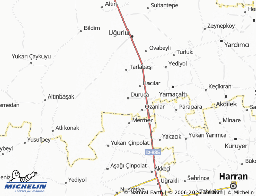 MICHELIN Duruca map - ViaMichelin