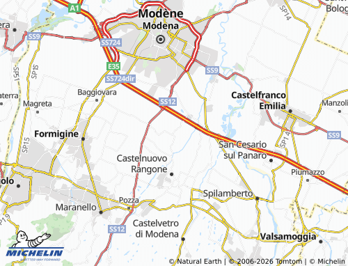 MICHELIN Portile map - ViaMichelin