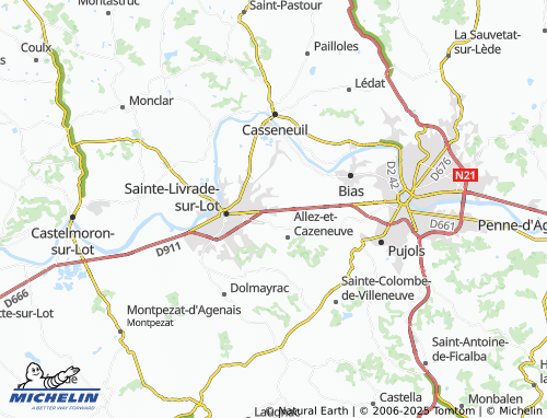 MICHELIN-Landkarte Cantelauzette - ViaMichelin