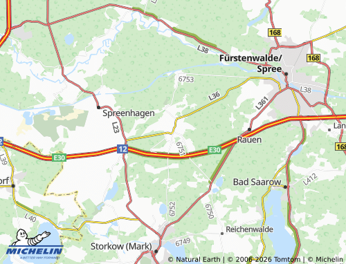 MICHELIN Markgrafpieske map - ViaMichelin