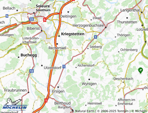 MICHELIN Höchstetten map - ViaMichelin
