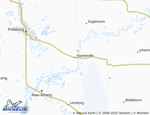 MICHELIN-Landkarte Fayetteville - ViaMichelin