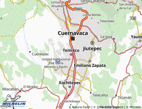 Kaart MICHELIN Temixco - ViaMichelin