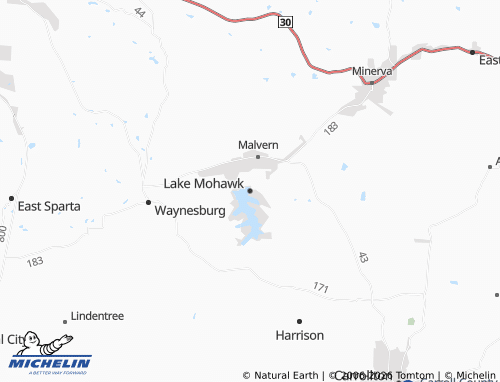 Carte MICHELIN Lake Mohawk - ViaMichelin