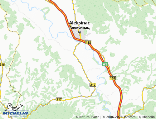 Mapa MICHELIN Moravac - ViaMichelin