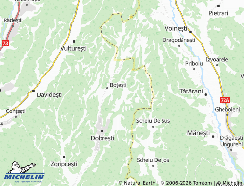 MICHELIN Moșteni-Greci map - ViaMichelin