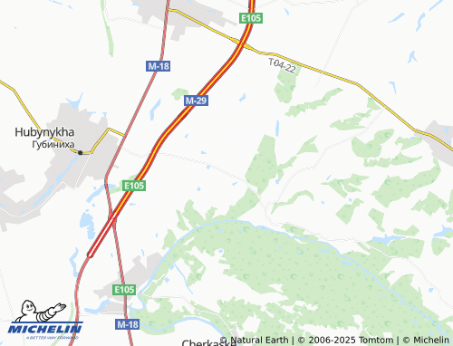 MICHELIN Yevetsko-Mykolaivka map - ViaMichelin