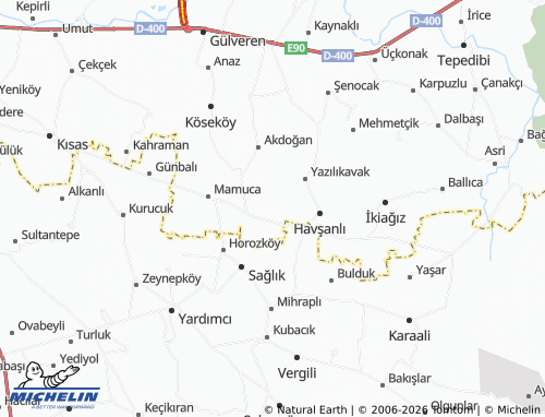 MICHELIN Uzunköy map - ViaMichelin