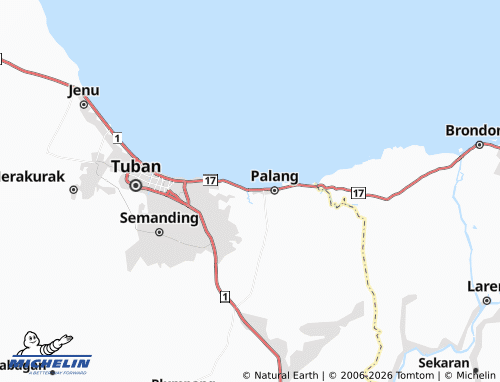 MICHELIN Gesikharjo map - ViaMichelin