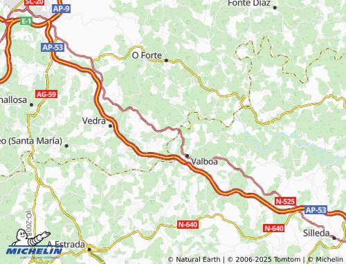 MICHELIN Alvela de Arriba map - ViaMichelin