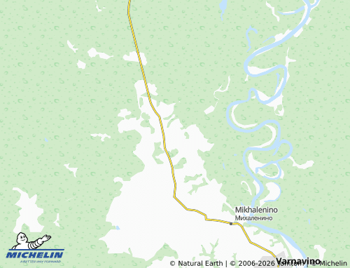 MICHELIN-Landkarte Bazhino - ViaMichelin