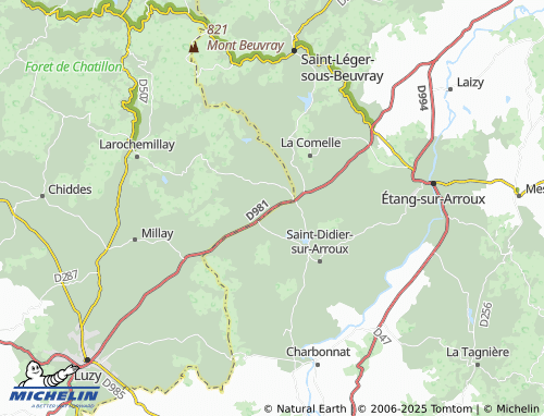 MICHELIN Les Châtaigniers map - ViaMichelin