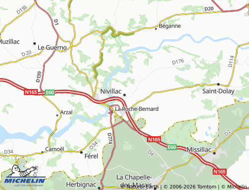 Mappa MICHELIN Nivillac - ViaMichelin