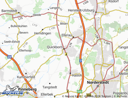 Mappa MICHELIN Quickborn - ViaMichelin