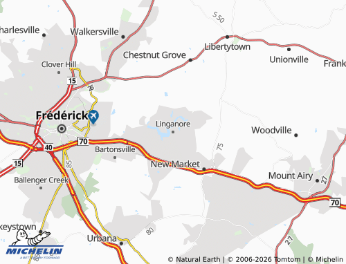 Mapa MICHELIN Linganore - ViaMichelin