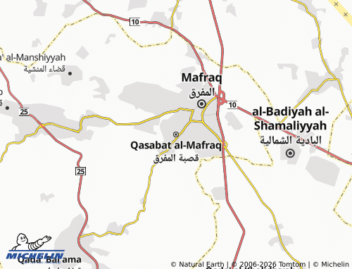 MICHELIN Al Mafraq Qasabah map - ViaMichelin
