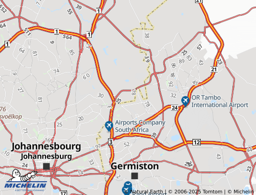 MICHELIN Greenstone Hill Extension 15 map - ViaMichelin