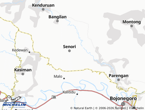 MICHELIN-Landkarte Sidoharjo - ViaMichelin