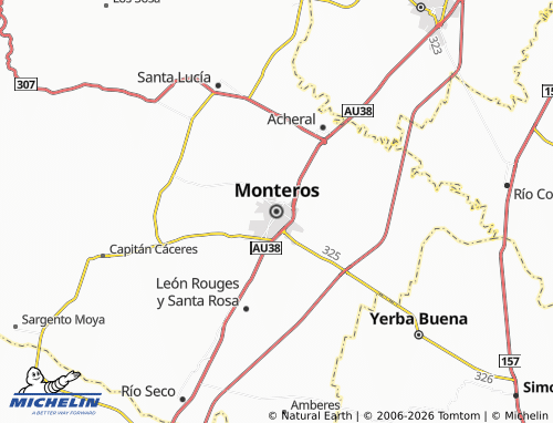 Mappa MICHELIN Monteros - ViaMichelin