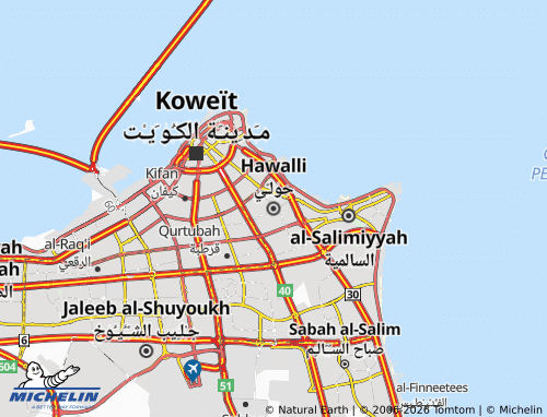 MICHELIN-Landkarte Hawalli - ViaMichelin
