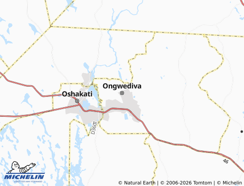 Mappa MICHELIN Ongwediva - ViaMichelin