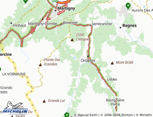 MICHELIN Champex map - ViaMichelin