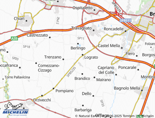 Mappa MICHELIN Maclodio - ViaMichelin