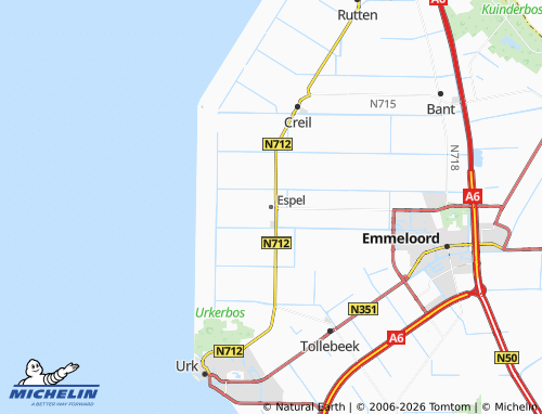 MICHELIN-Landkarte Espel - ViaMichelin