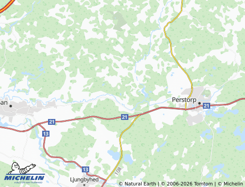 MICHELIN-Landkarte Lyckeområdet - ViaMichelin