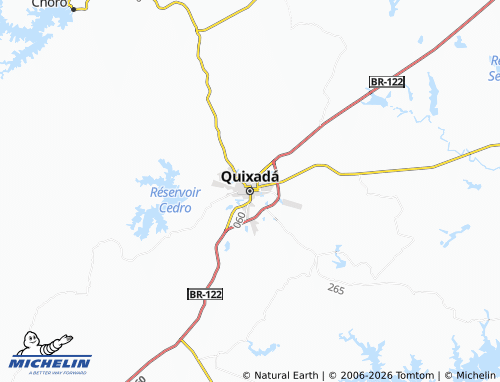 Mappa MICHELIN Quixadá - ViaMichelin
