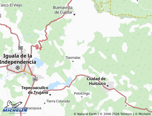 MICHELIN Huetzocingo map - ViaMichelin