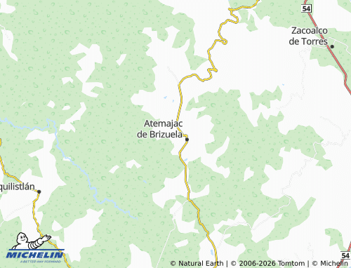 Mappa MICHELIN Atemajac de Brizuela Centro - ViaMichelin