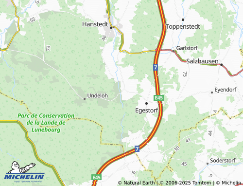MICHELIN Sahrendorf map - ViaMichelin