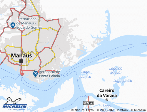 MICHELIN Colônia Antônio Aleixo map - ViaMichelin