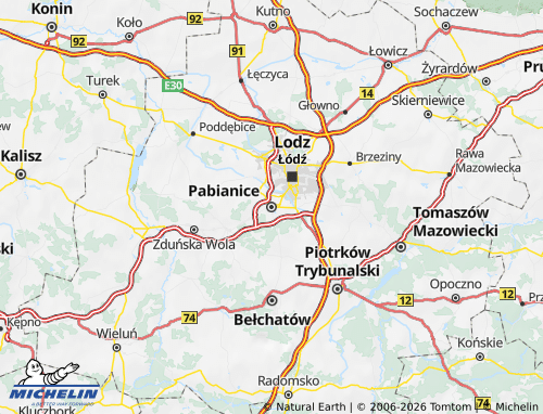 Carte MICHELIN Pabianicki - ViaMichelin