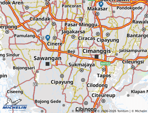 MICHELIN Beji Timur map - ViaMichelin