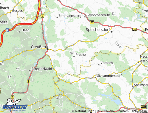 Mappa MICHELIN Prebitz - ViaMichelin