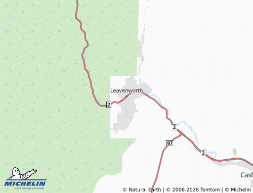 Carte MICHELIN Leavenworth - ViaMichelin
