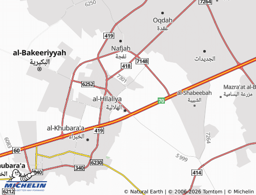 MICHELIN-Landkarte al-Nahdah - ViaMichelin