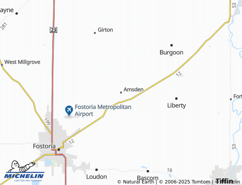 MICHELIN-Landkarte Amsden - ViaMichelin