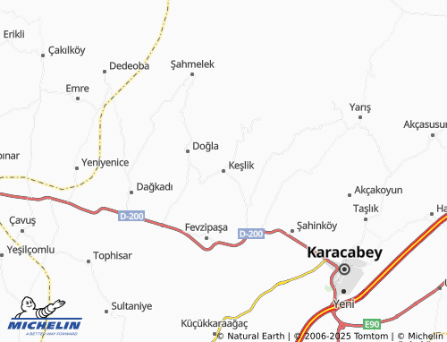 MICHELIN-Landkarte Keşlik - ViaMichelin