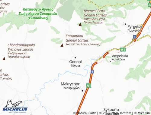 MICHELIN Gonnoi map - ViaMichelin