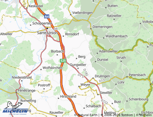Mapa MICHELIN Berg - ViaMichelin